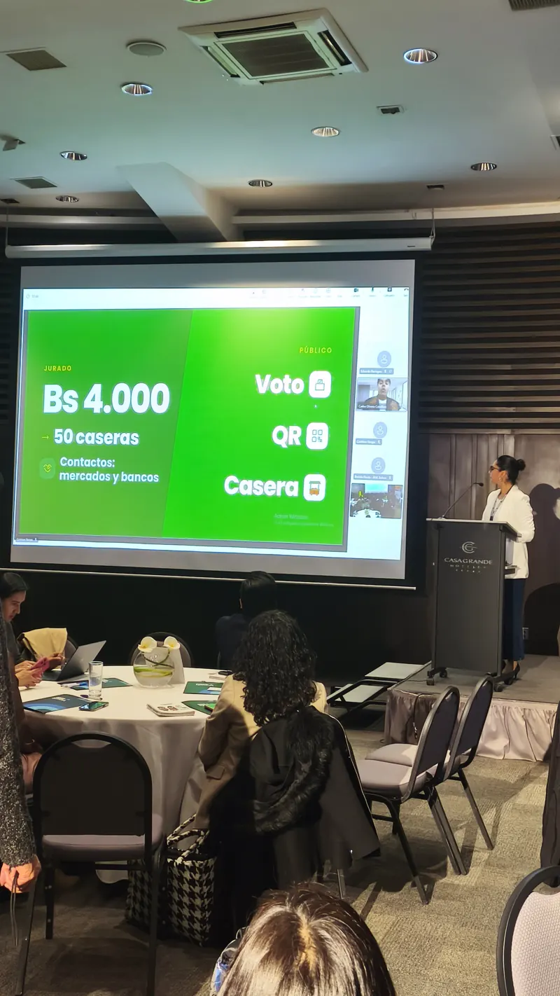 Votación del público en el Pitch Competition